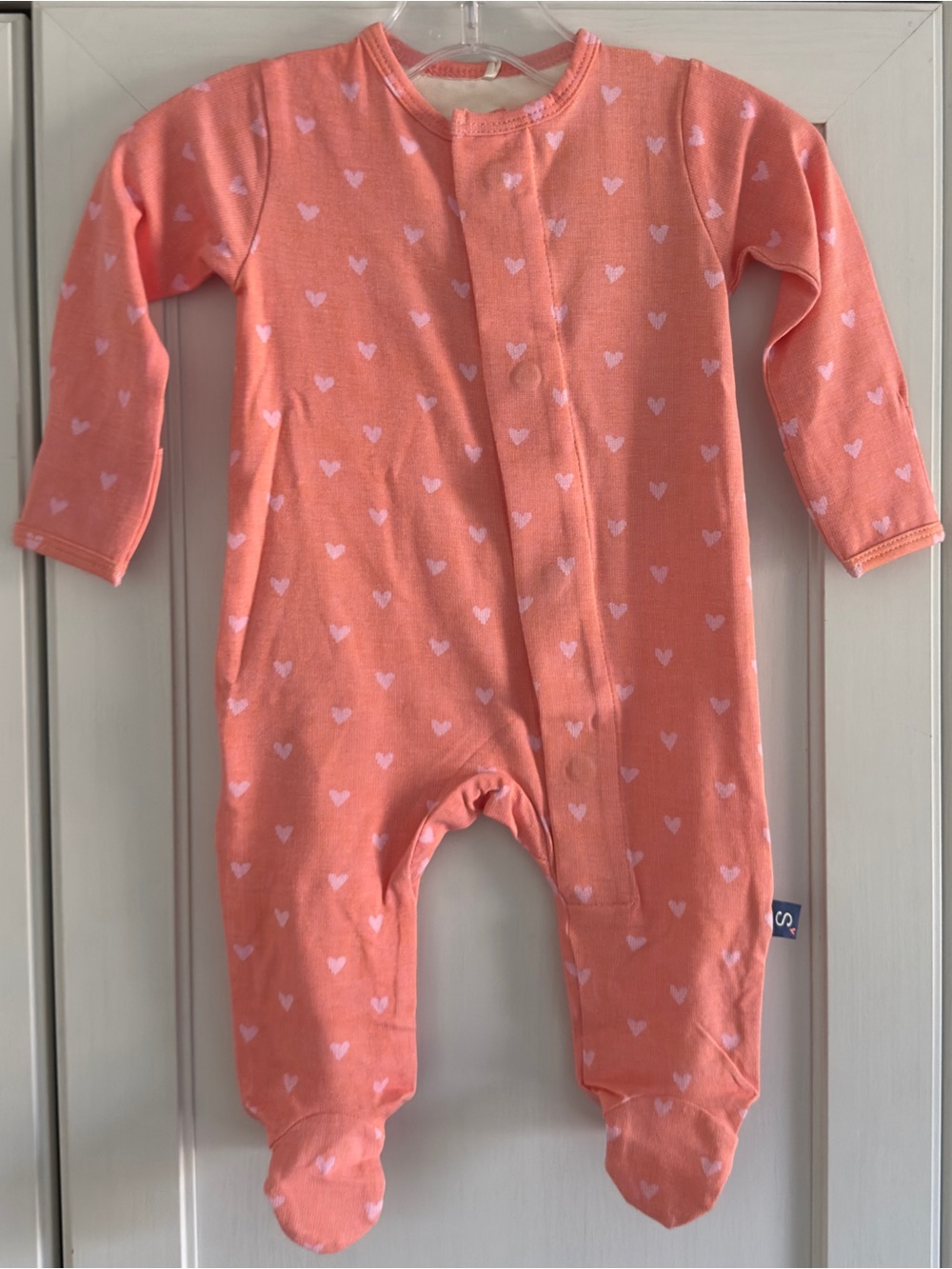 Simply by Magnetic Me Distressed Heart Magnetic Footie Size 0-3 Months